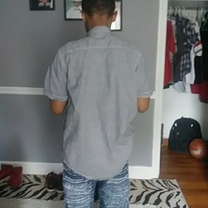 Gray Plaid Shirt( short)